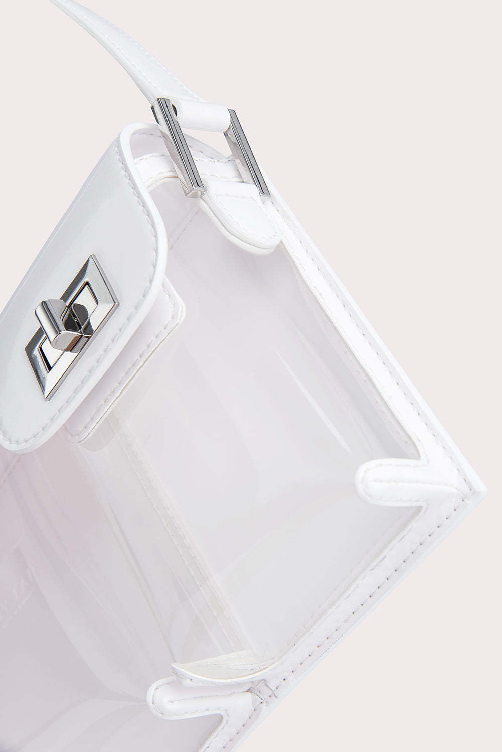 By Far Billy Patent-finish Shoulder Bag In White