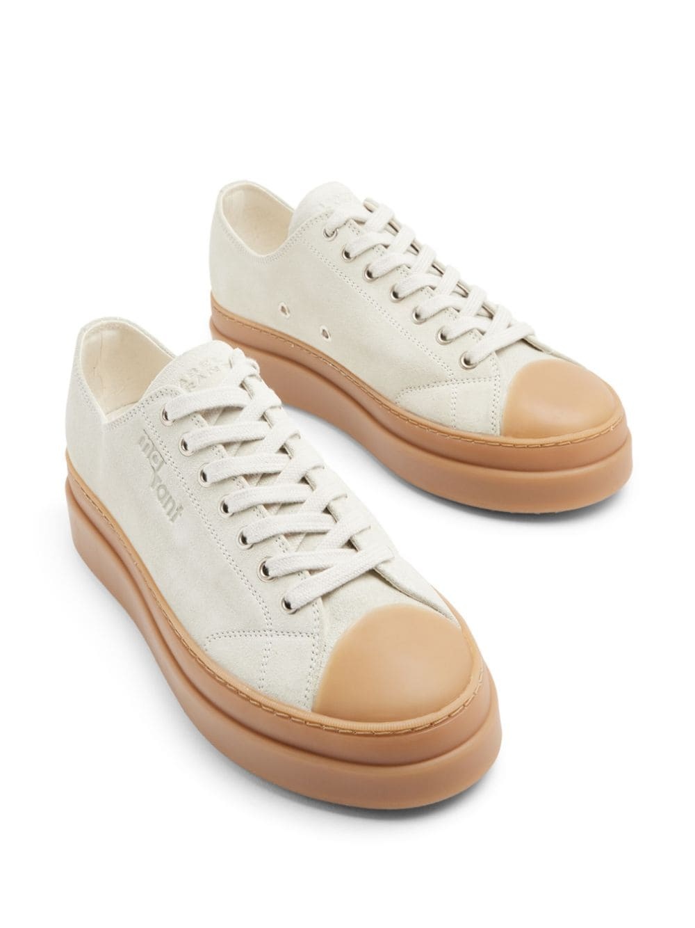 Isabel Marant Logo-embossed Low-top Sneakers In White