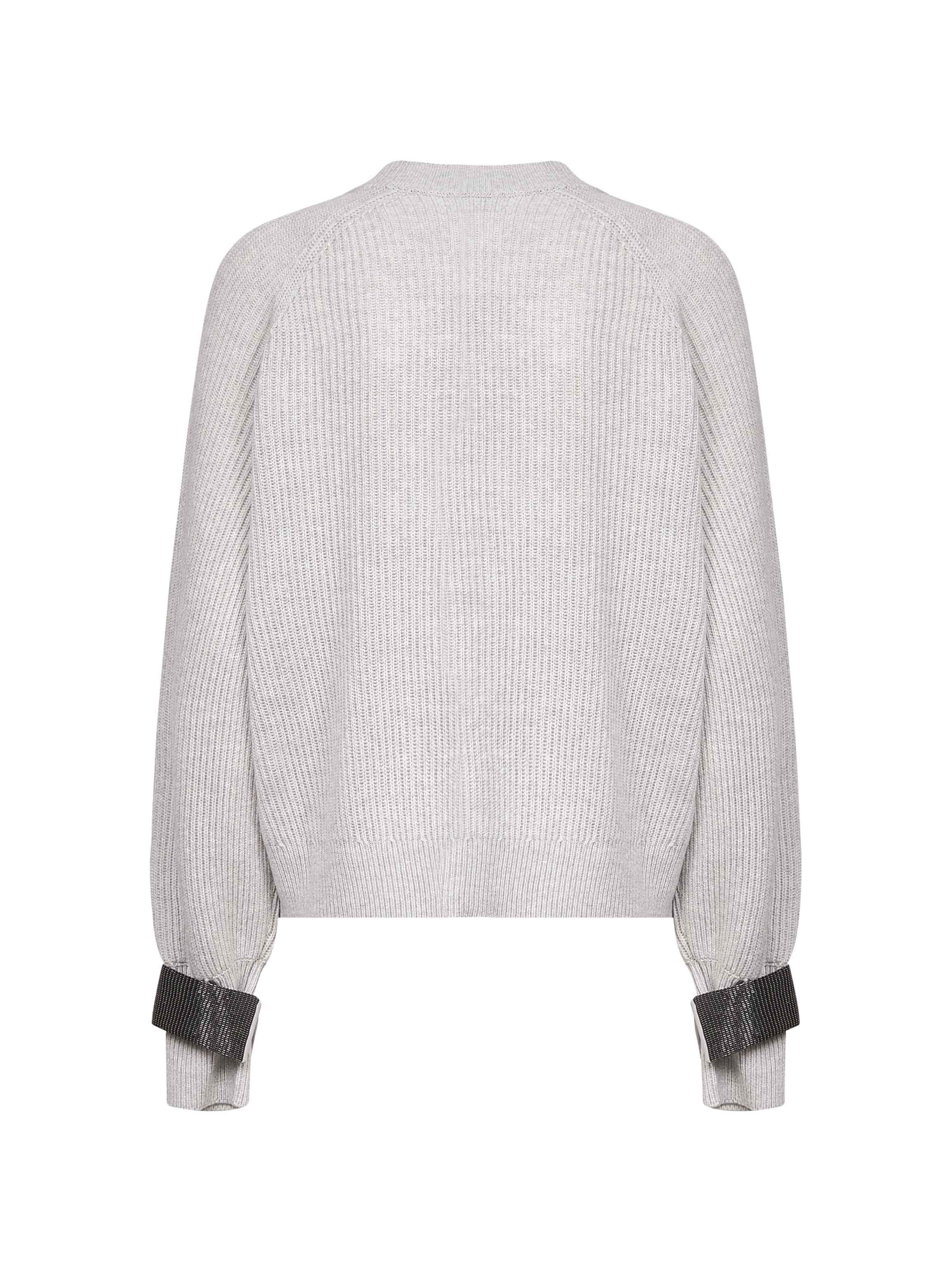 Brunello Cucinelli Long-sleeved Cardigan In Neutral