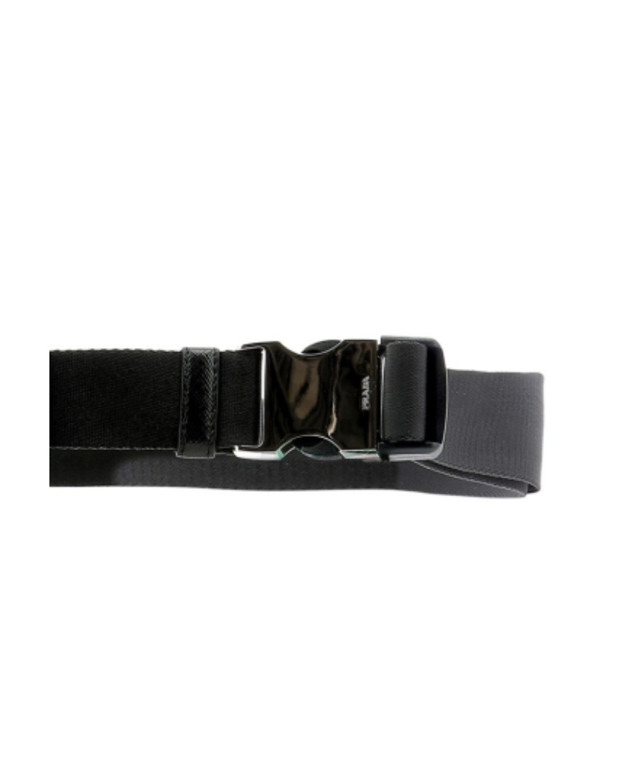 Prada Re-nylon Pouch Belt In Black