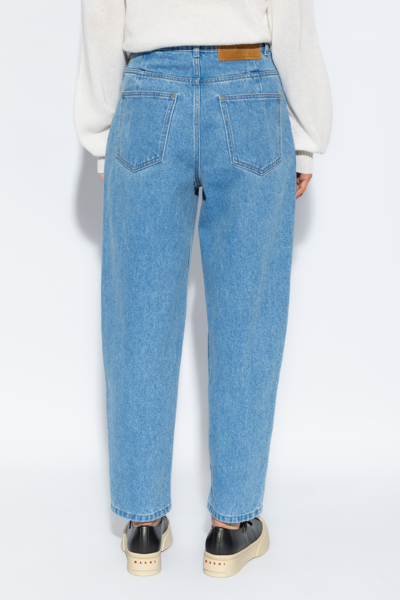 Marni Mid-rise Tapered-leg Jeans In Blue
