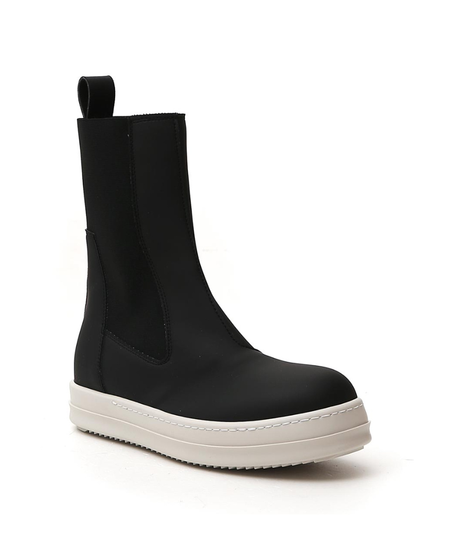 Rick Owens Drkshdw Splicing Design Boots In Black