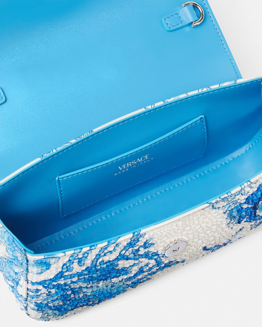 Versace Underwater Barocco La Medusa Mini Bag In Multi