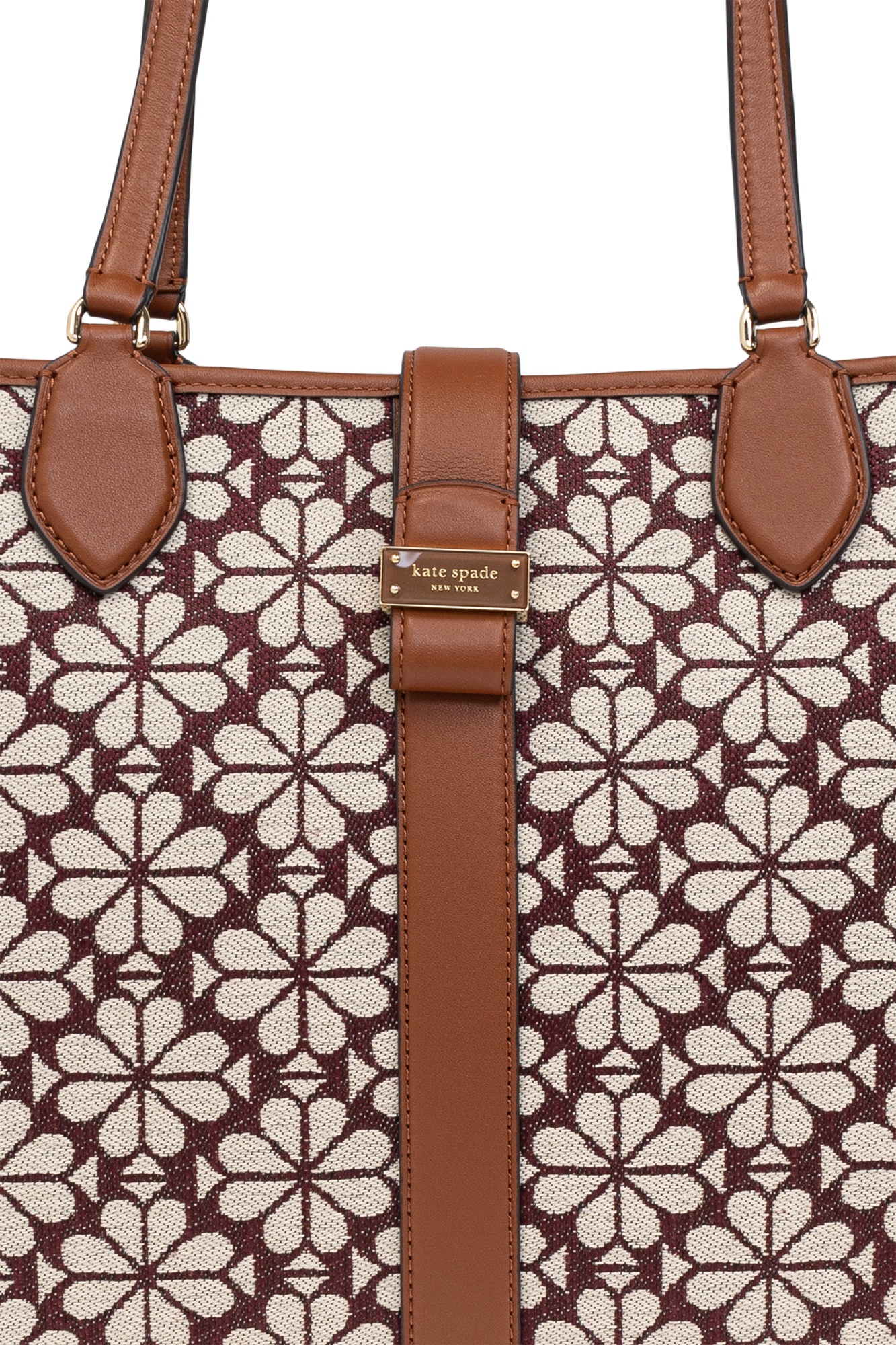 KATE SPADE MEDIUM FLORAL-JACQUARD TOTE BAG