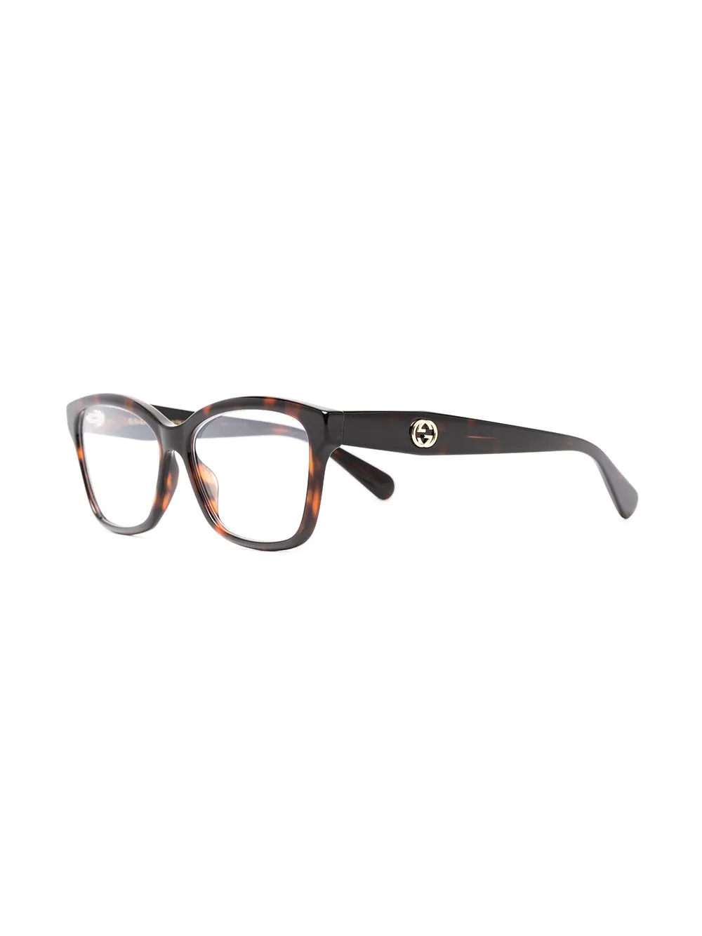 Gucci Tortoiseshell Square-frame Glasses