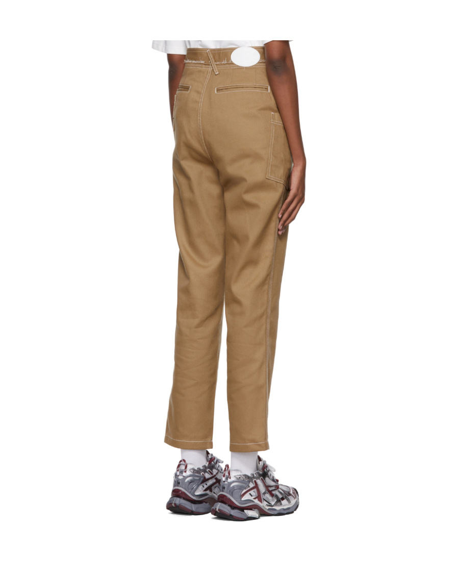 Ader Error Beige Homer Jeans In Brown