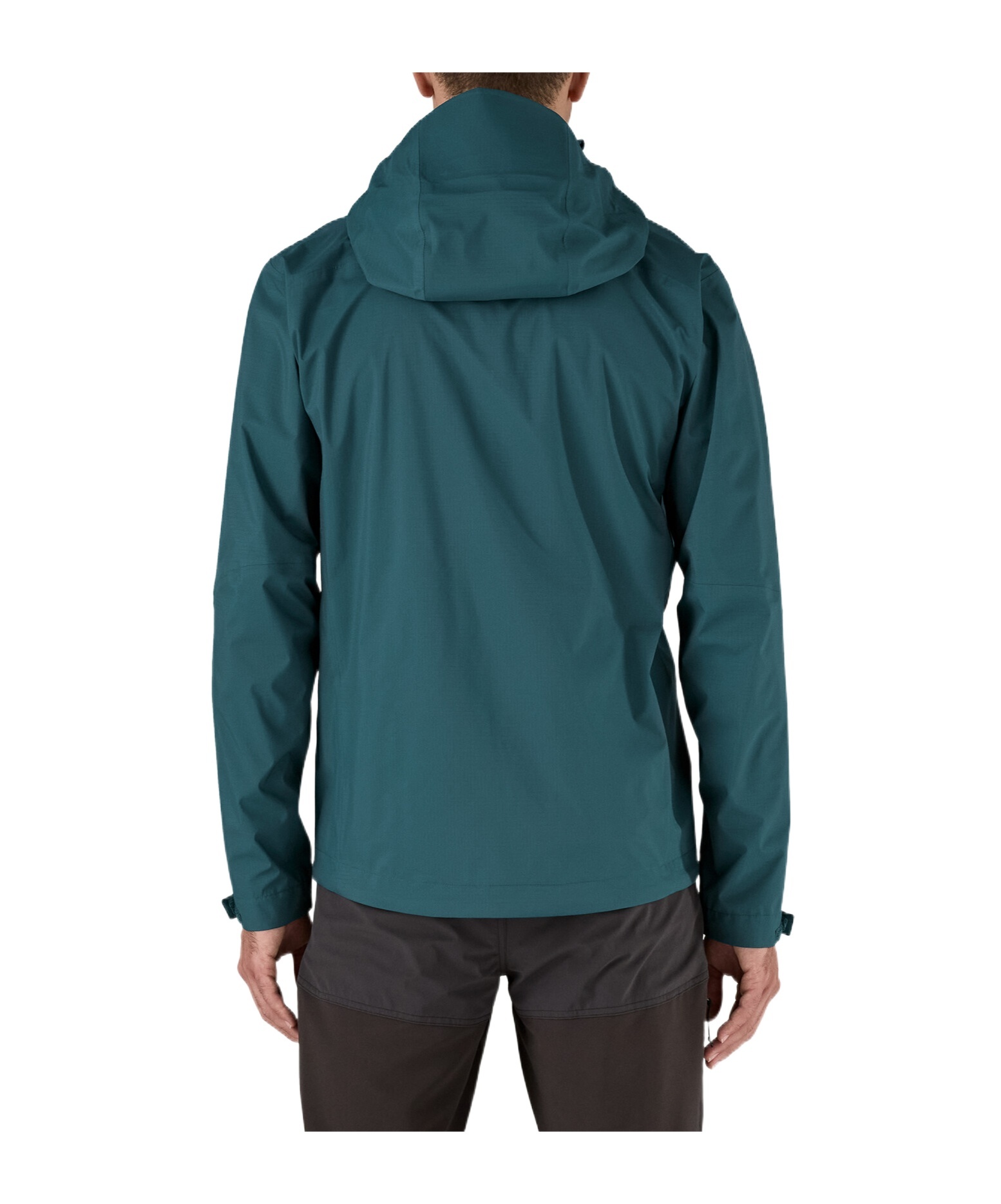 Patagonia Adjustable Hood Nylon Jacket In Tidal Blue