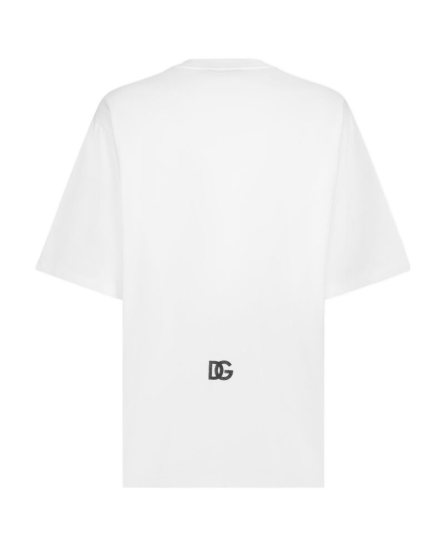 Dolce & Gabbana Bold Logo Print Crewneck T-shirt In White