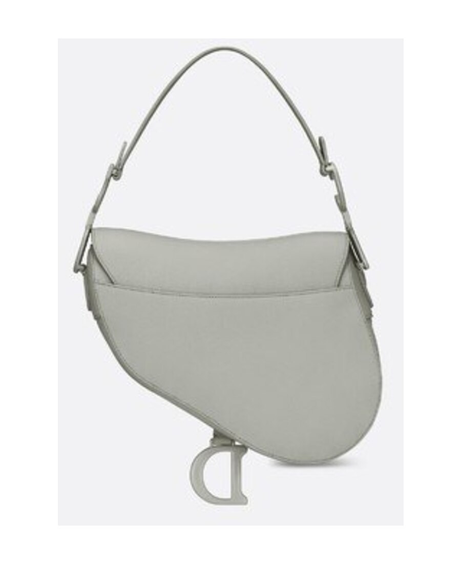 Dior Matte Saddle Shoulder Bag In Gray