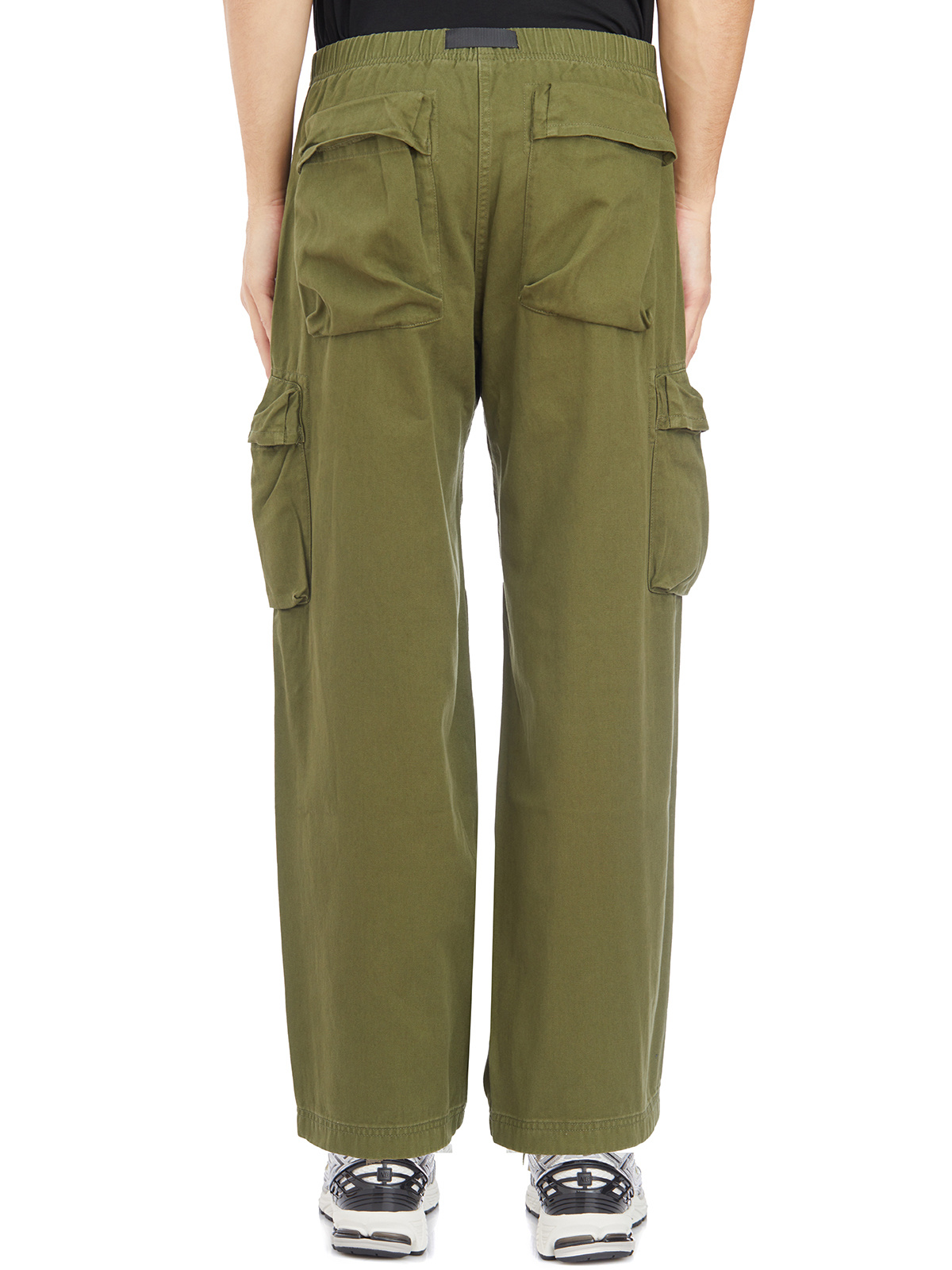 Gramicci Elastic Waist Casual Pants In Green