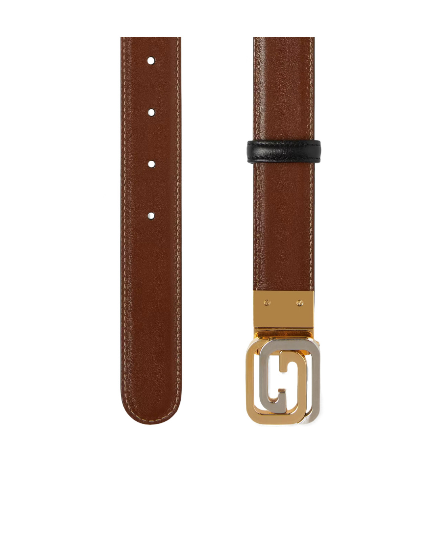 Gucci Interlocking G Buckle Belt In Black