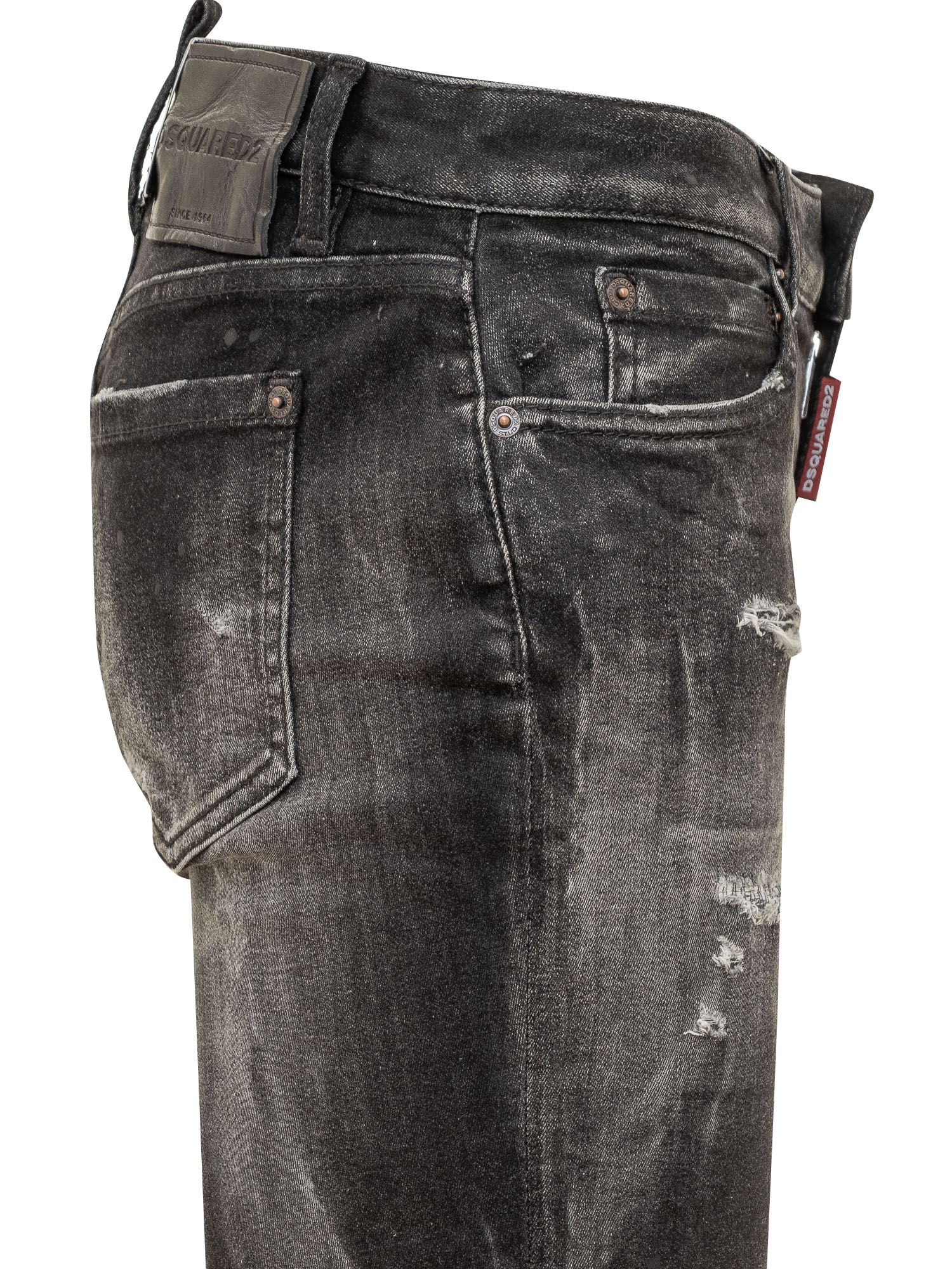 Dsquared2 Cool Girl Low-rise Skinny Jeans In Black