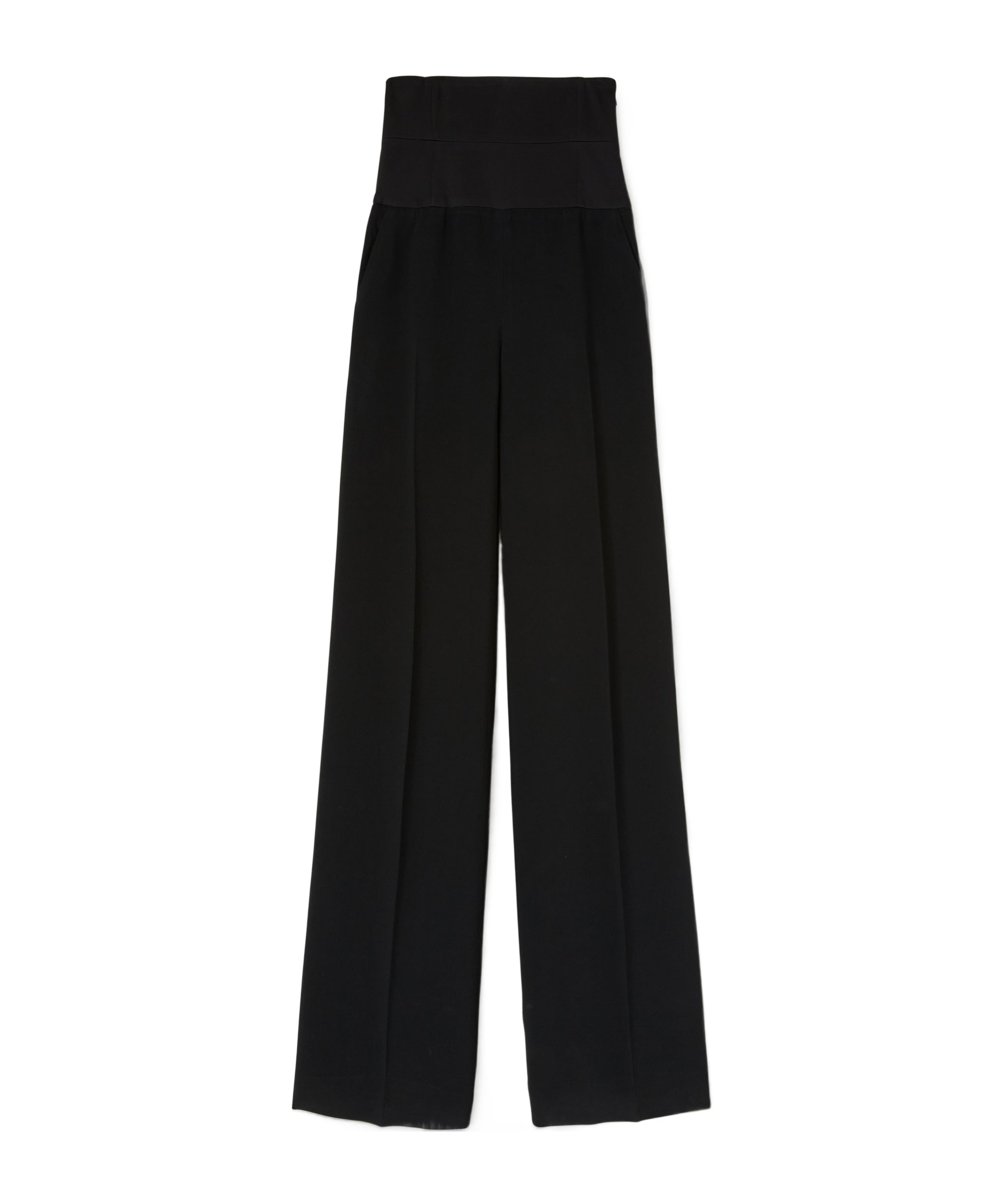 Ermanno Scervino High-waisted Casual Pants In Black