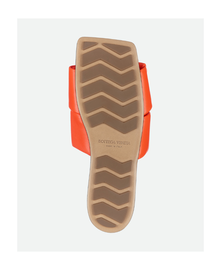 Bottega Veneta Flat Slippers In Orange
