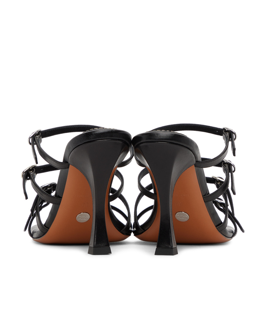 Shop Proenza Schouler Logo High-heeled Sandals In Black
