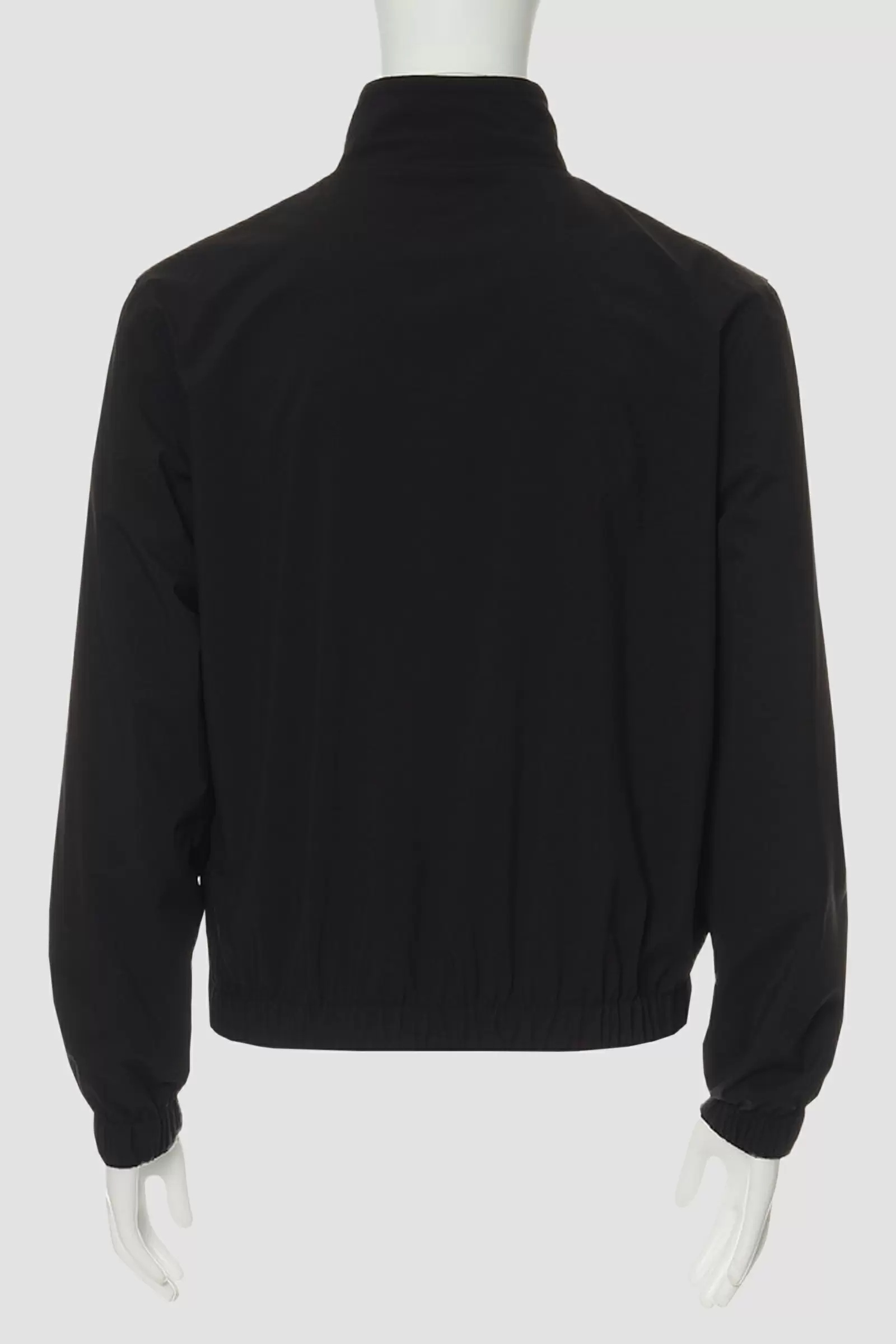 Dolce & Gabbana Logo Plaque Lightweight Nylon Zip Jacket In Black