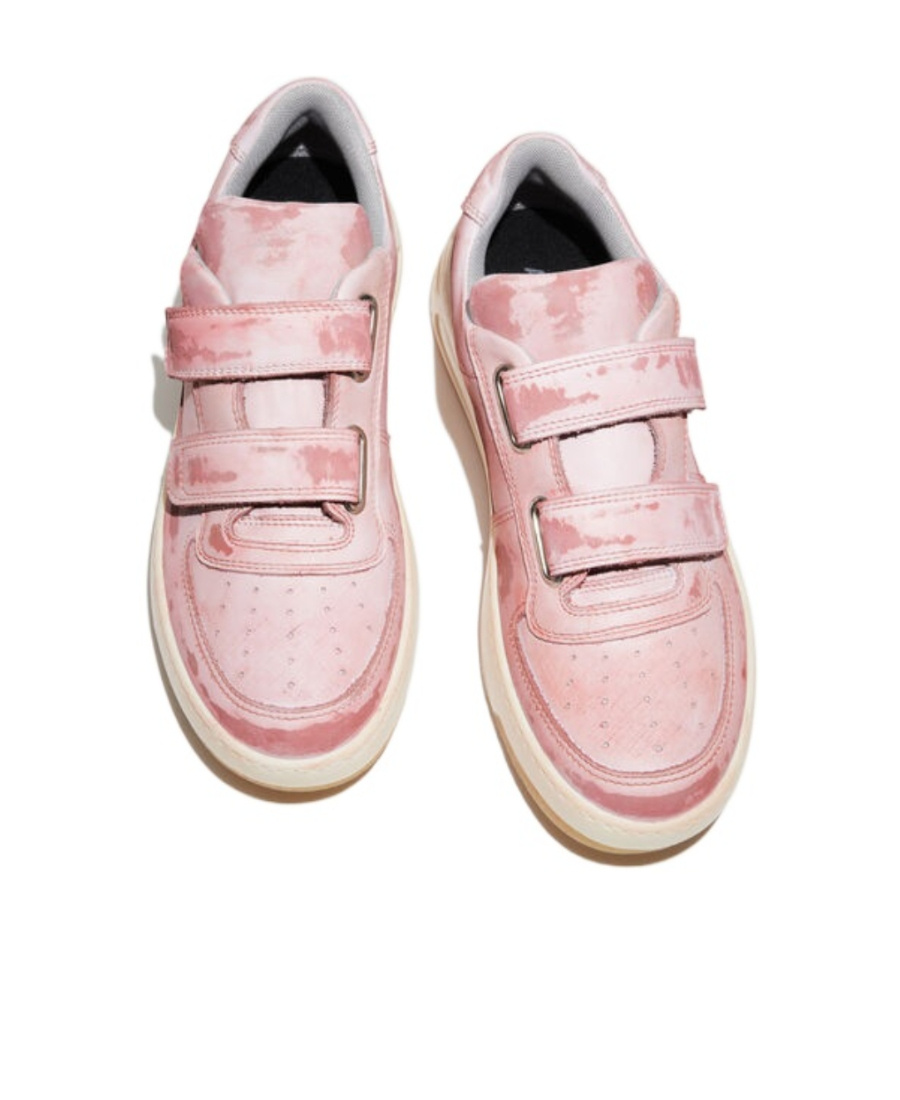 Acne Studios Velcro Strap Sneakers In Pink