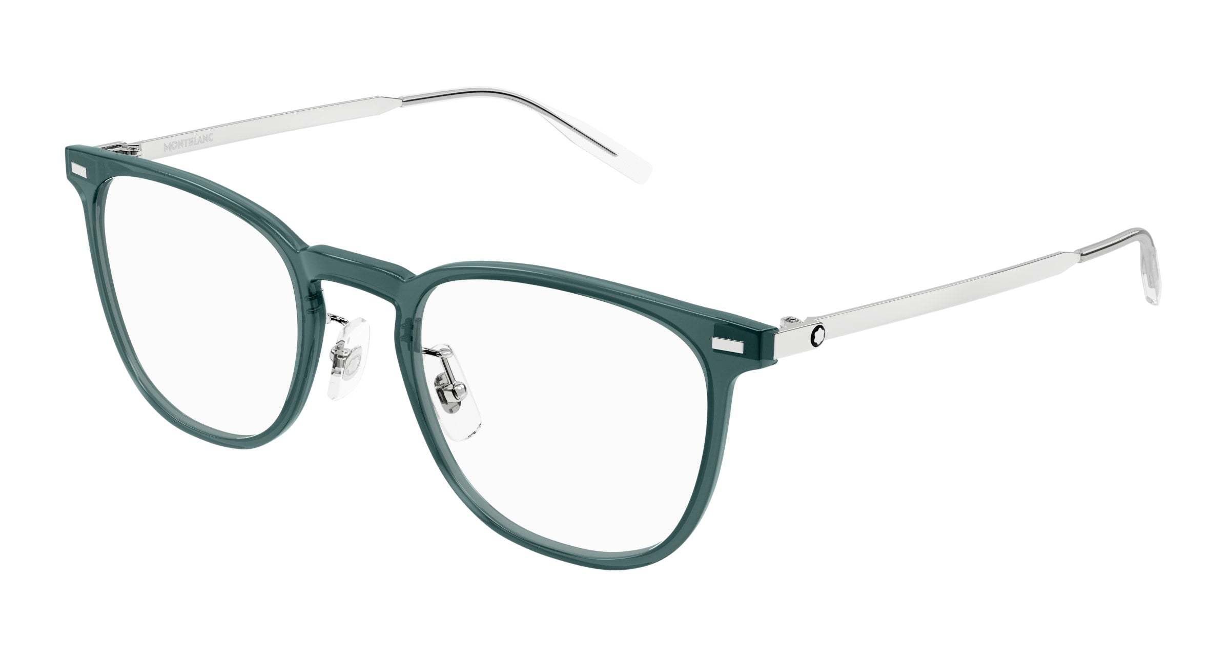 Montblanc Eyewear Square Frame Glasses In Green