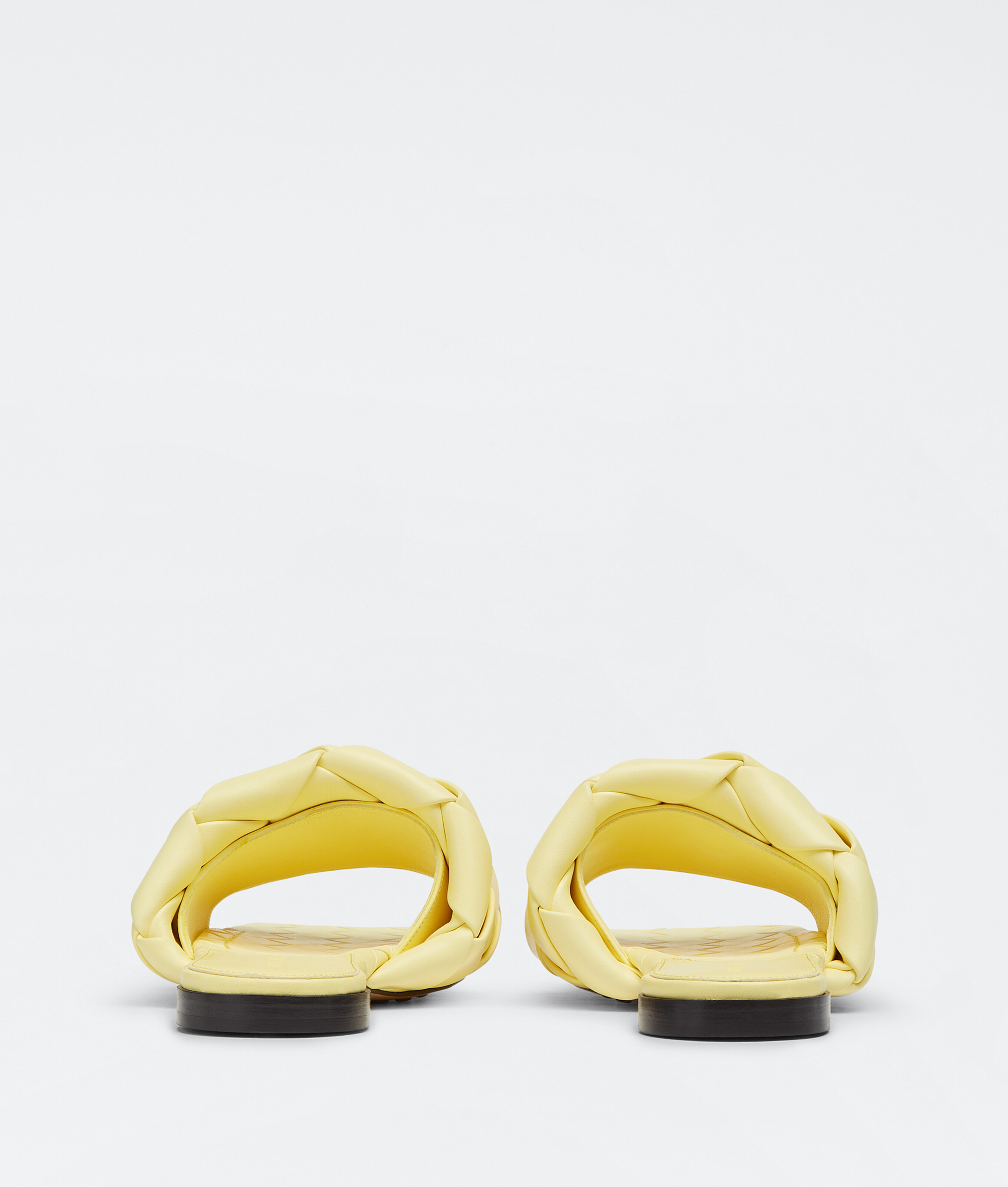 Bottega Veneta Lido Flat Sandal Lemonade In Yellow