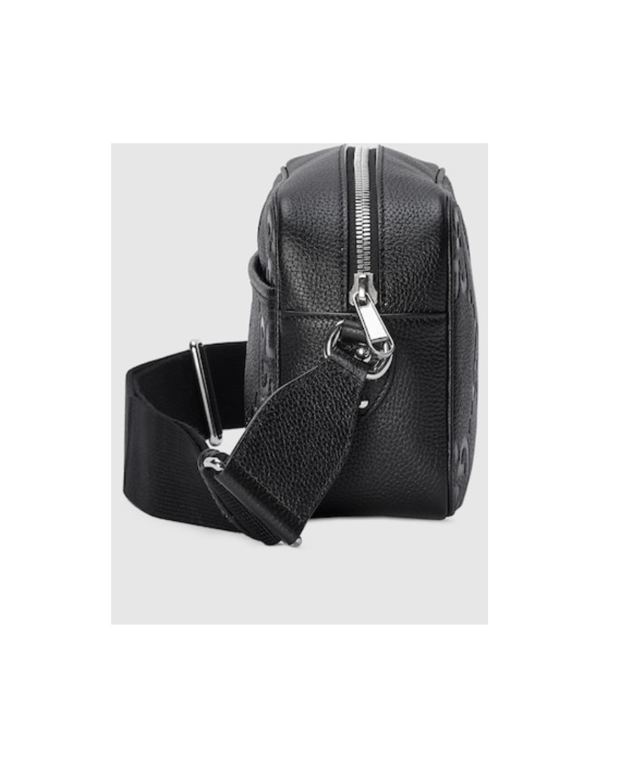 Gucci Medium Jumbo Gg Messenger Bag In Black