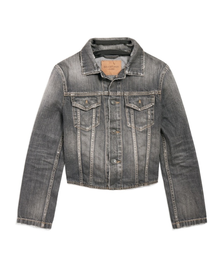 Shop Balenciaga Women's Lace-up Jacket In Dark Grey In Dark Gray