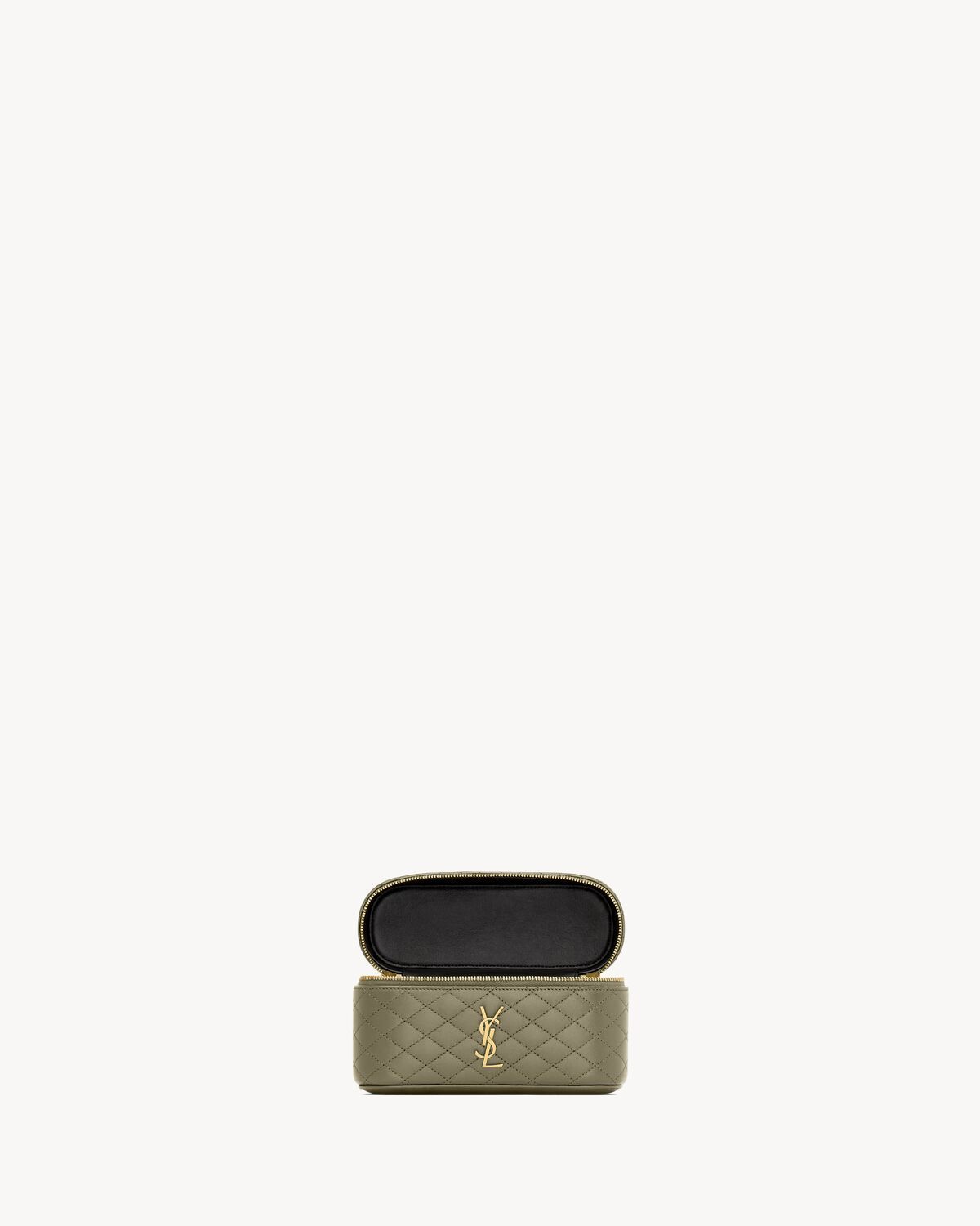 Saint Laurent Mini Leather Gaby Vanity Bag