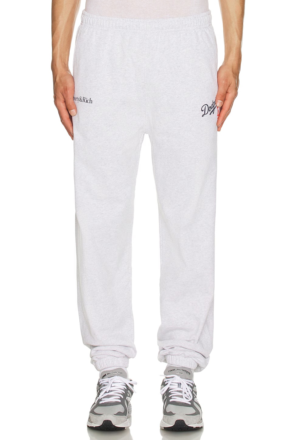 Sporty And Rich Logo Printed Tapered Leg Sweatpant