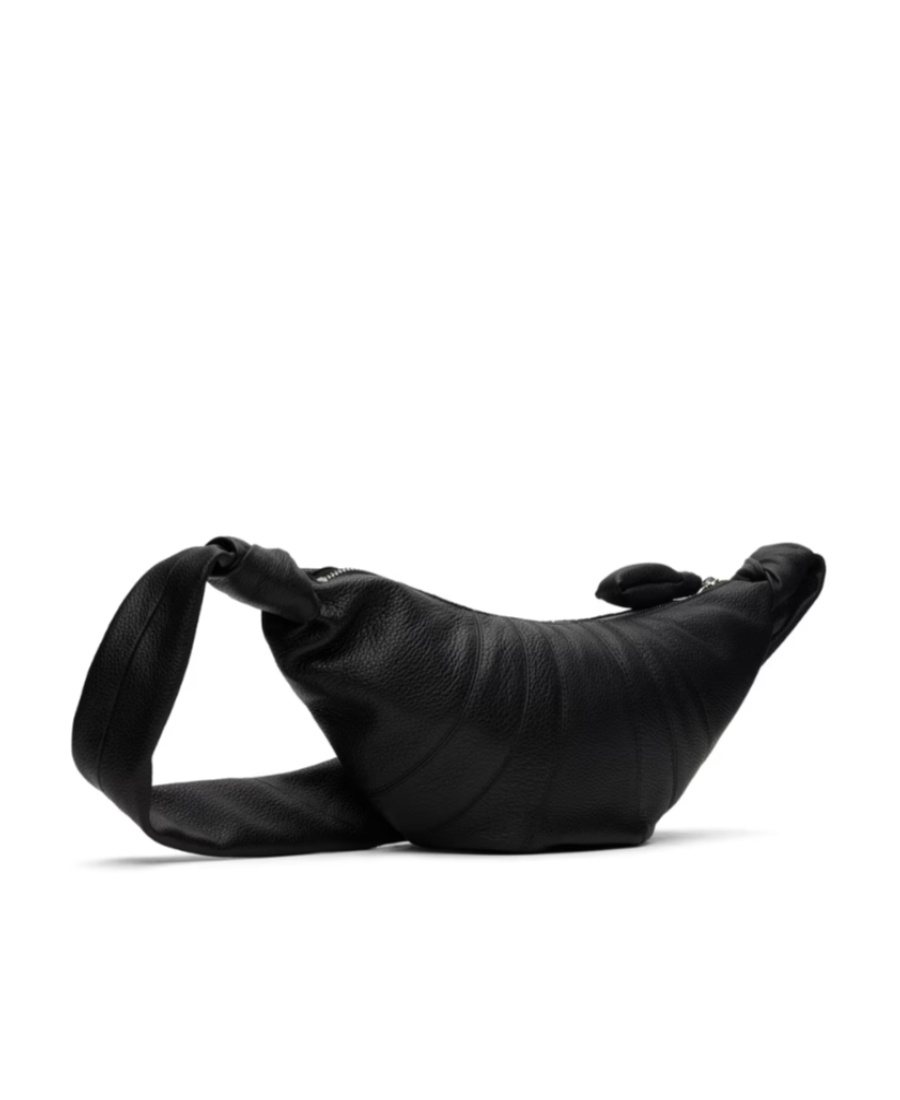 Lemaire Black Medium Croissant Bag In Black