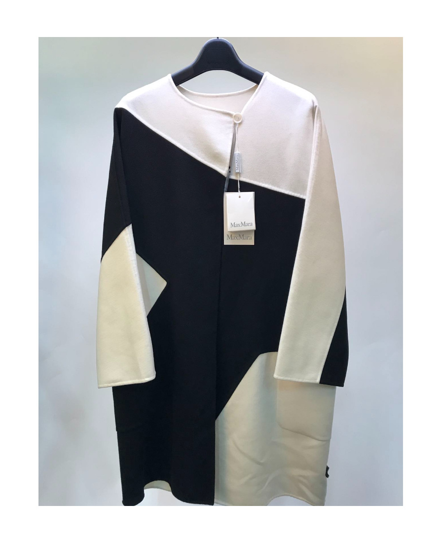 Max Mara Long-sleeved Coat In Black