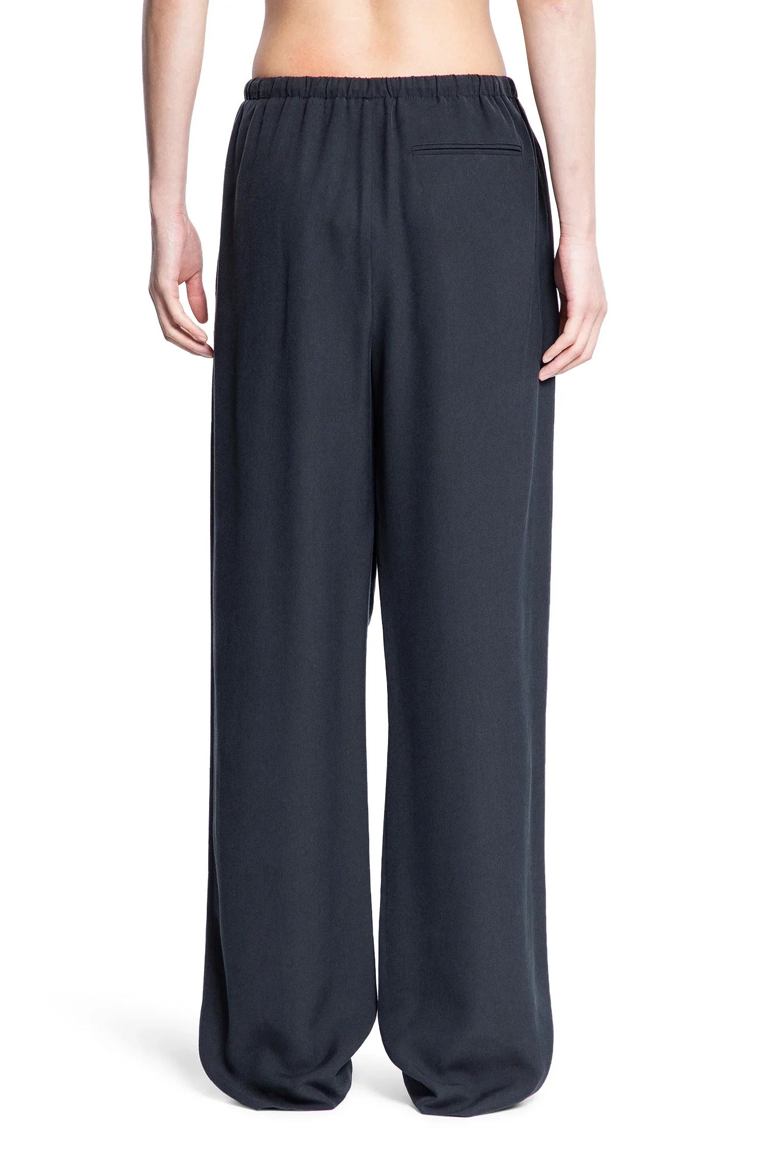 The Row Elastic Waist Casual Pants In Black