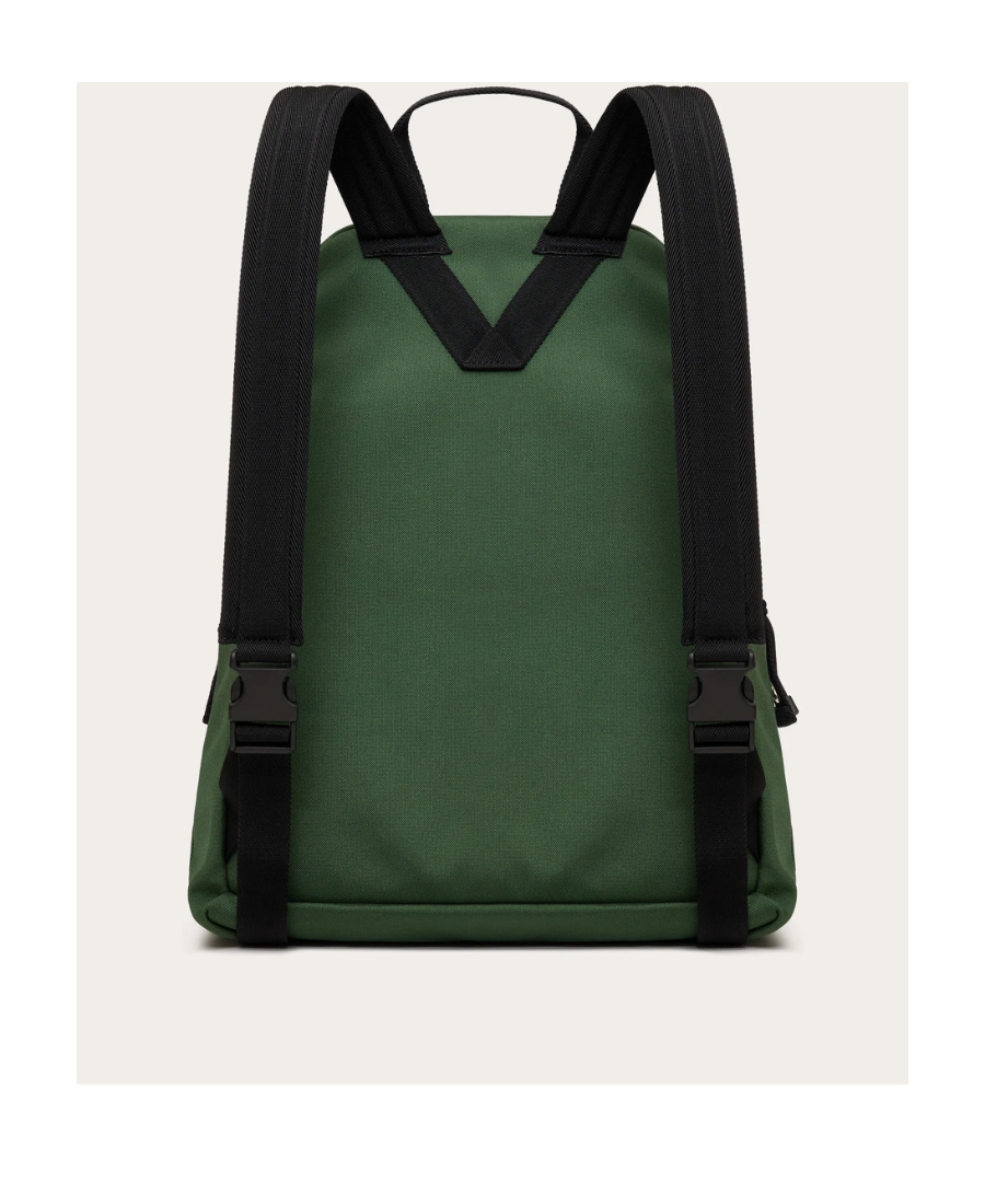 Valentino Logo-print Top-handle Backpack In Green