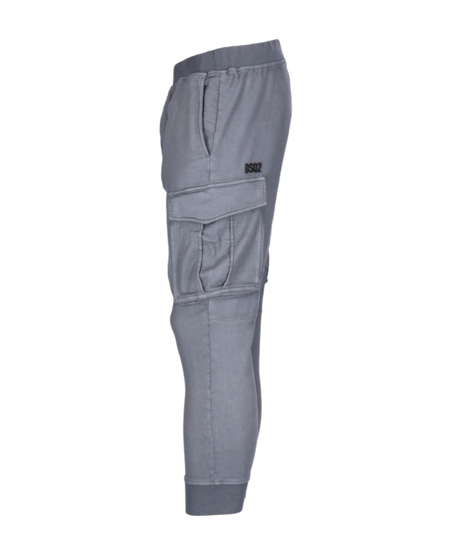 Dsquared2 Slip-on Cargo-pocket Track Pants In Gray