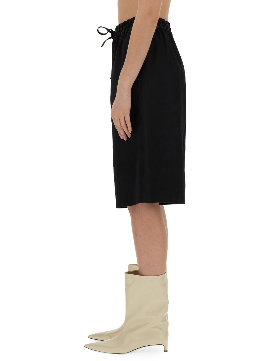 Jil Sander Drawstring-fastening Shorts In Black
