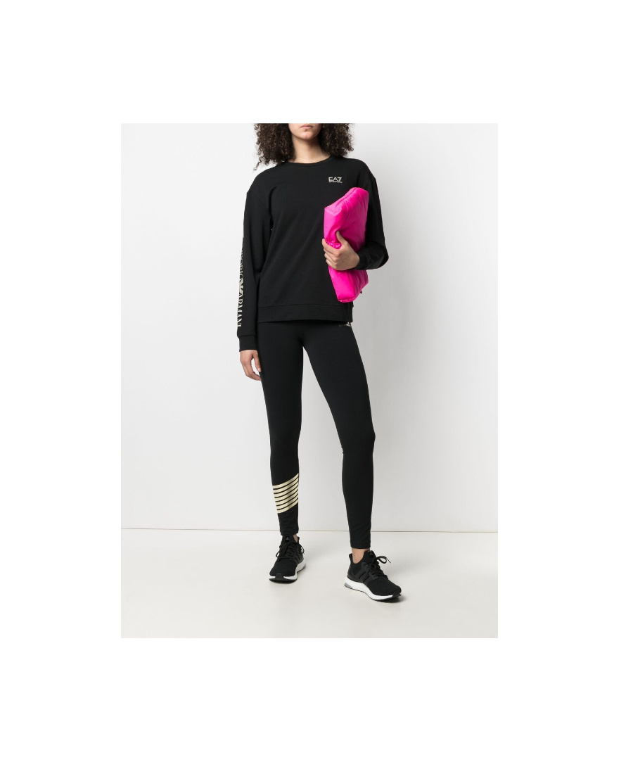 Emporio Armani Logo-print Sweatshirt In Black