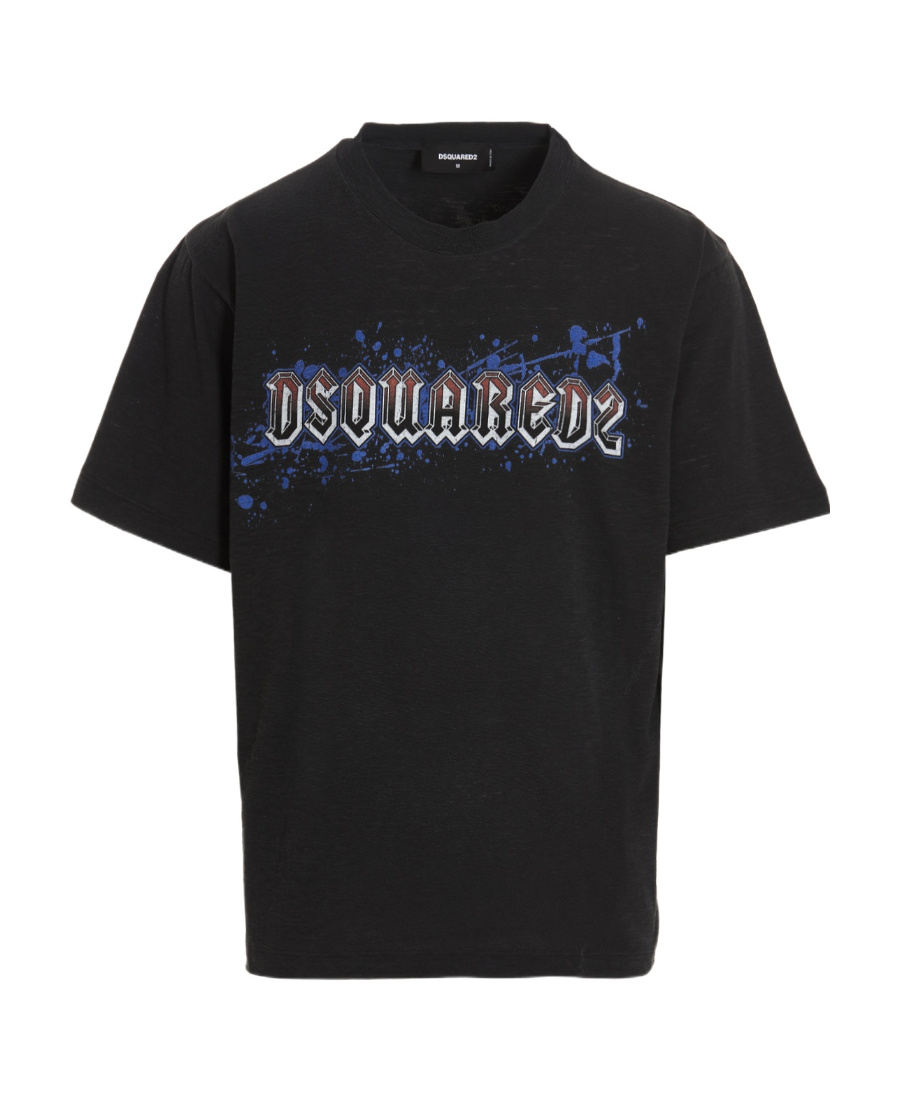Dsquared2 Dsquared Men T-shirt With Logo In Black
