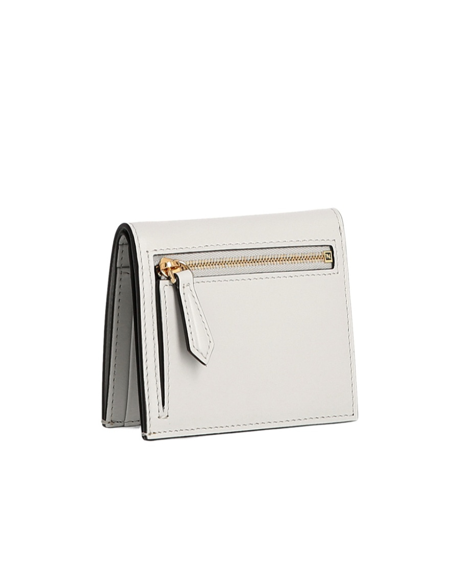 Fendi Roma Double-folded Logo Wallet In White