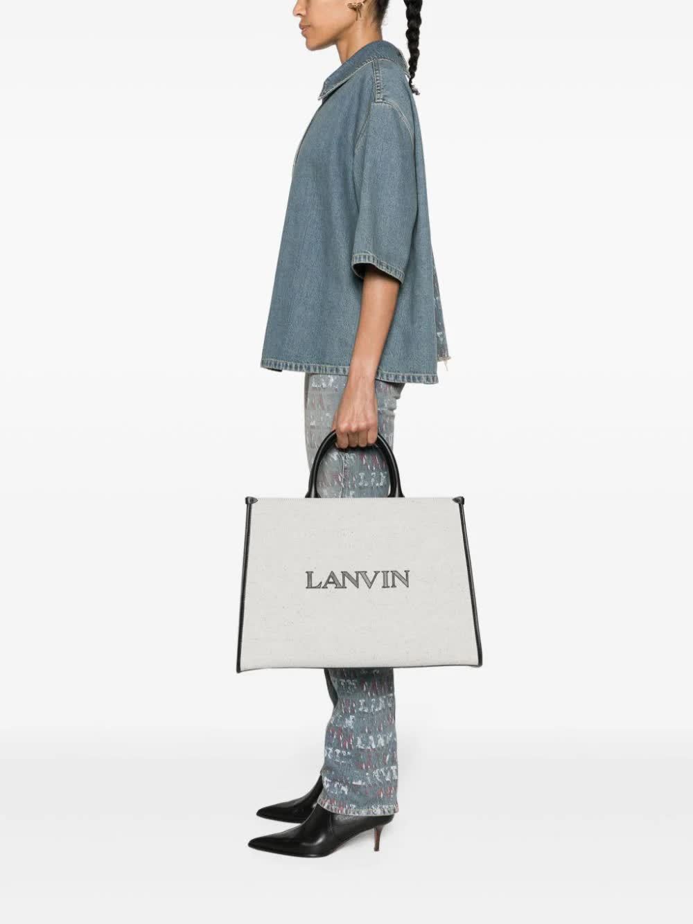 LANVIN MEDIUM INOUT TOTE BAG