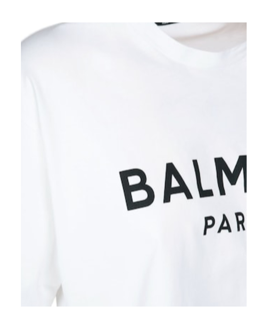 Shop Balmain Logo Short-sleeved T-shirt