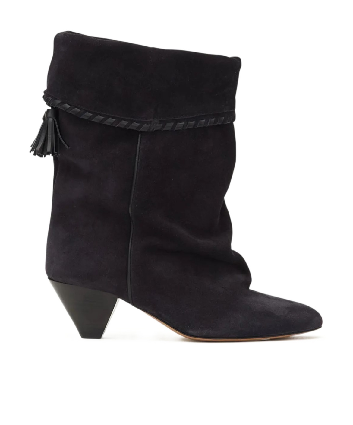 Isabel Marant Dalby 55 Mid-calf Suede Boots In Black