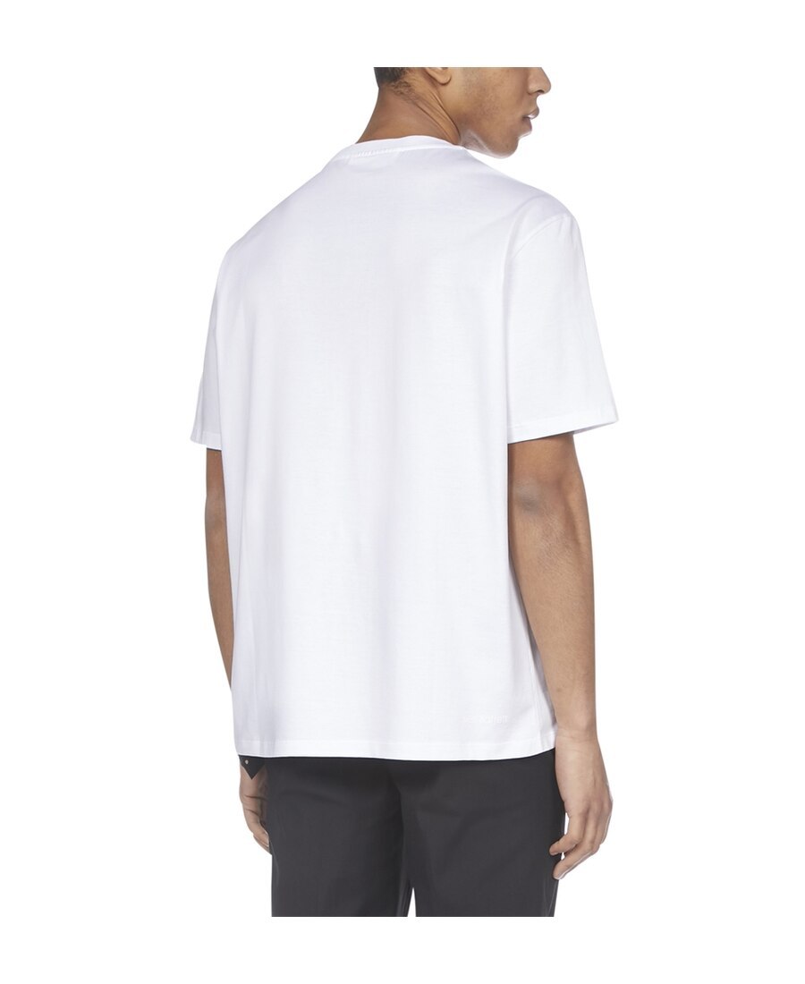 Neil Barrett Printed T-shirt With Round Neck In White