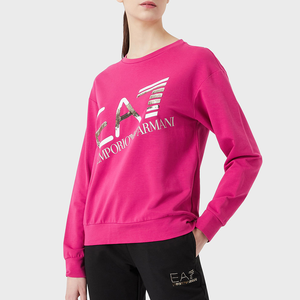 EA7 LOGO PATTERN SWEATER