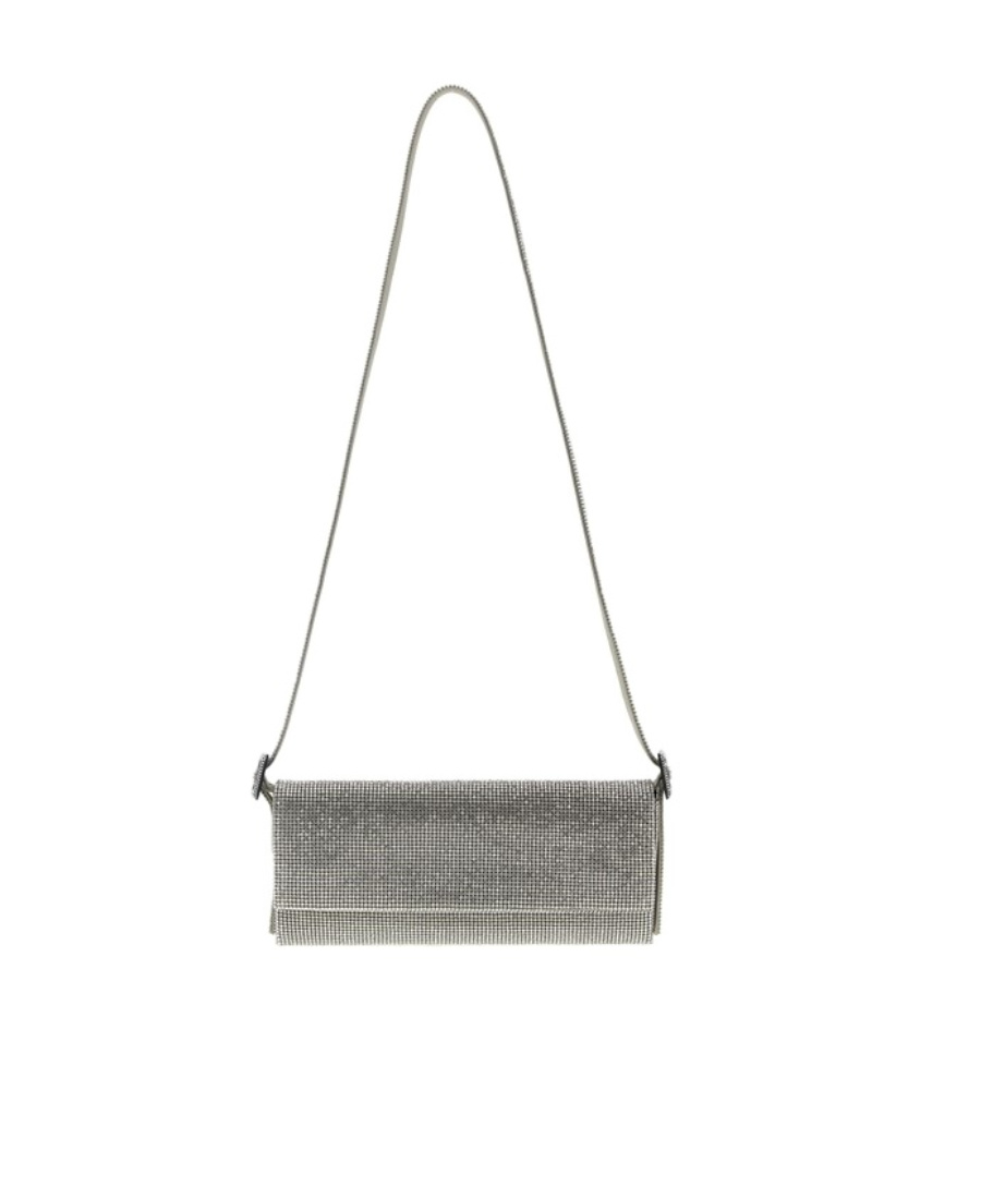 Benedetta Bruzziches Vittissima La Grande Crossbody Bag In Silver