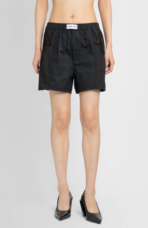 Marine Serre Regenerated Cotton Shorts In Nude