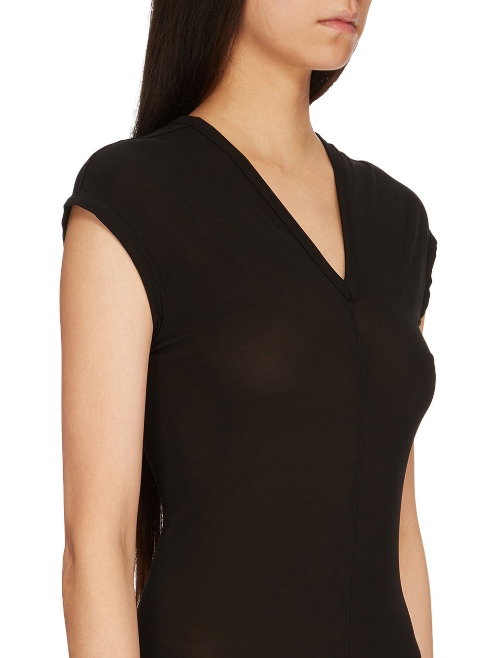 Rick Owens Divine Panelled Godet Dress In Black