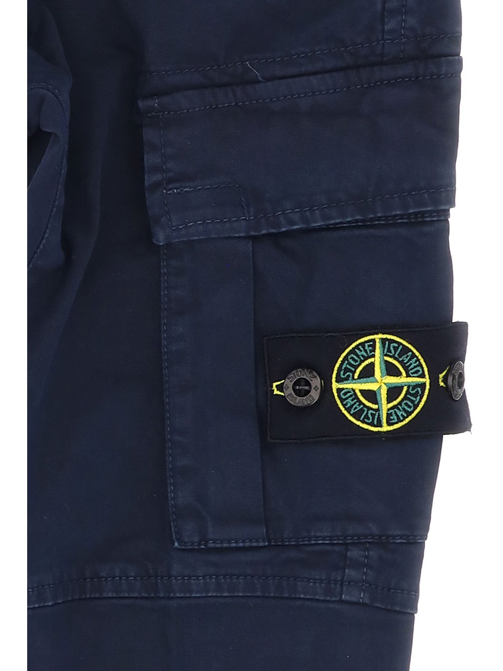 STONE ISLAND STONE ISLAND JUNIOR LOGO PATCH CARGO TROUSERS