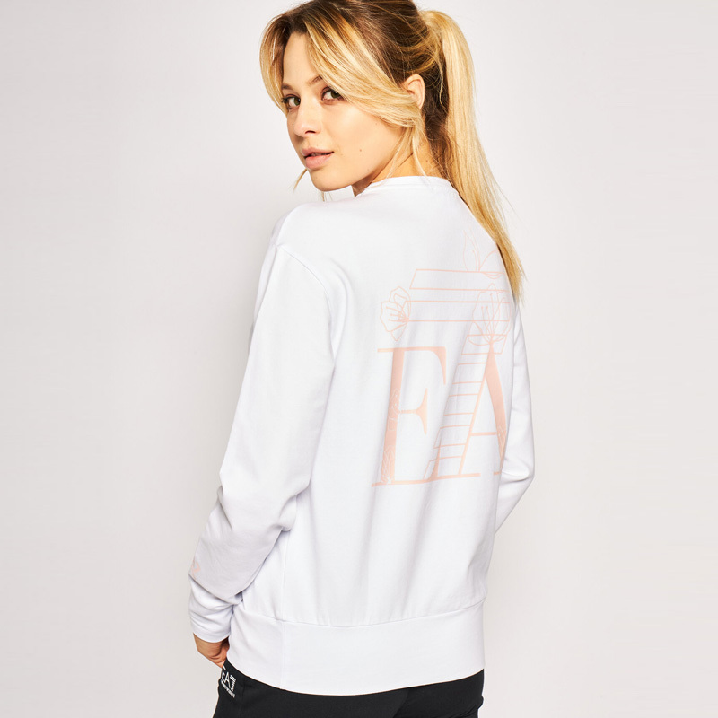 EA7 ROUND COLLAR LONG SLEEVE SWEATER 