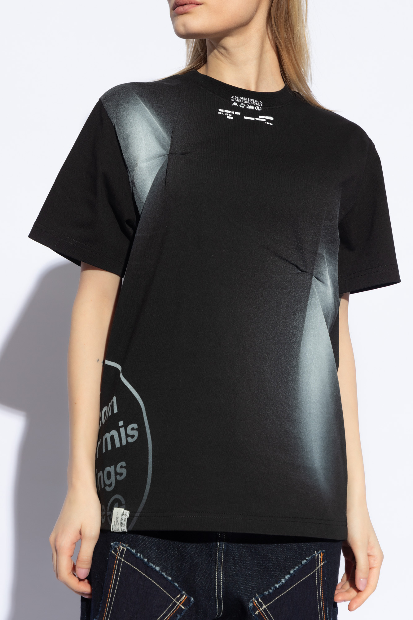 Ader Error Short-sleeved T-shirt In Black