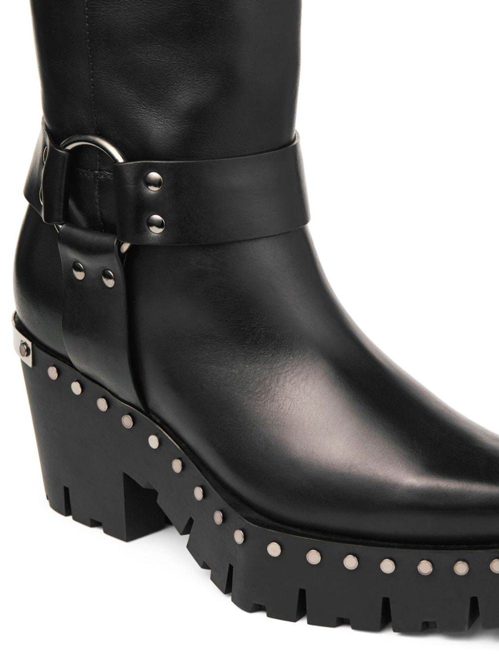 Jimmy Choo Black Quinn Boots In Black