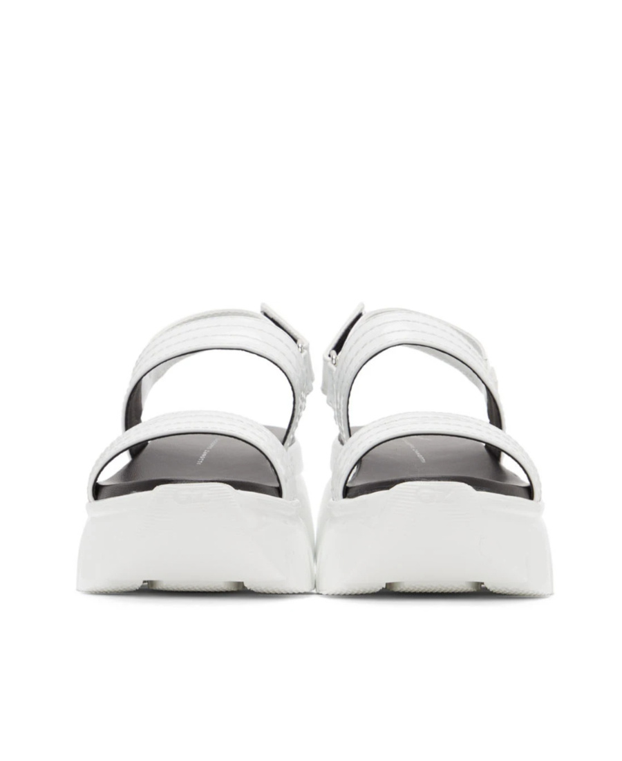 Giuseppe Zanotti Apocalypse 20 Womens Chunky Slingback Sport Sandals In White