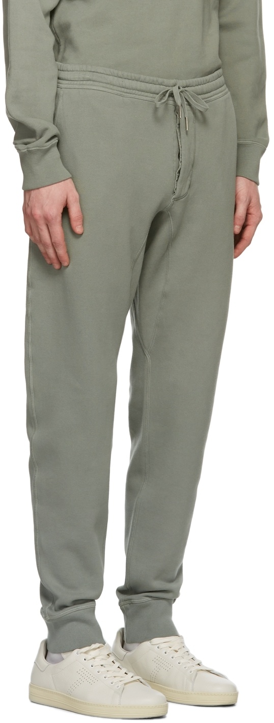 Tom Ford Lace-up Sweatpants In Gray